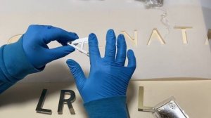 Сборка букв из нержавейки и толстого акрила