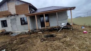 баня из арбалита  своими руками.по эконом технологии