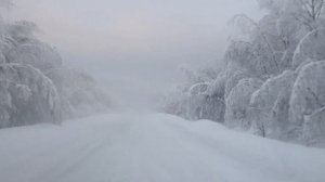 Трасса на Северо-Енисейск за р.Енисеем.
