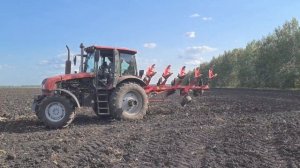 UNIA IBIS L 4+1 плуг навесной оборотный четырехкорпусный + МТЗ 15.23