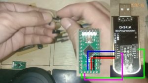 Upload sketch lgt8f328 pro mini style dengan CH341A programmer di arduino ide.