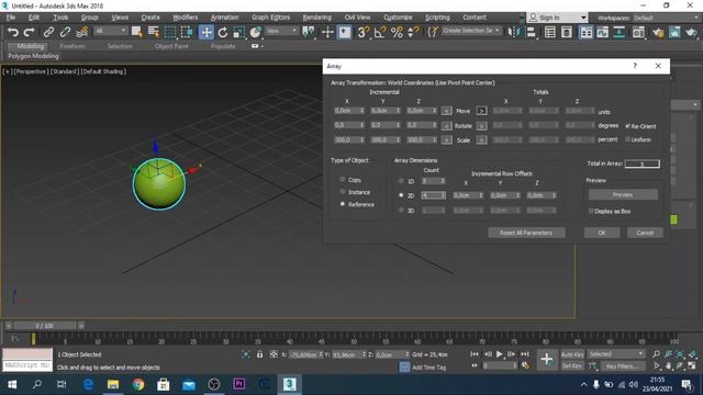 3ds Max Part 6 | Copy | Clone | Duplicate | Array