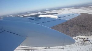 ТУ-134 65691, взлет, видео из салона