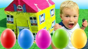 Играем и учим овощи для детей | Яйца Сюрпризы | История для самых маленьких