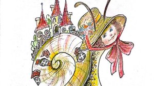 Ватная игрушка УЛИТОЧКА ХОЗЯЮШКА . Урок 12. Делаем окошки , крыши, цветы и бант. Последние штрихи.