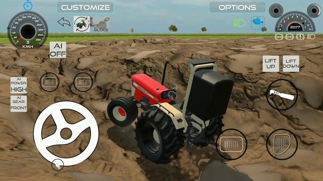 tractor offroading🚧 Karte time fas Gaya mod me🚧|| JCB aai help karne ke liye|| #indiangamer #gaming