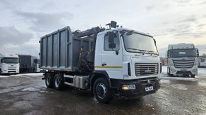 Продается КМУ Ломовоз МАЗ 6312C3, кузов 25 куб.,Майман 110S б/у