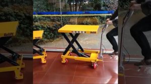 Тележка гидравлическая платформенная