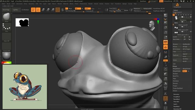2D Drawing to 3D Model using ZBRUSH смотреть онлайн