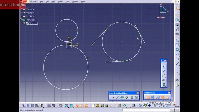 CATIA v5 | DASSAULT SYSTEMES | Walkthrough Part - 28 | CIRCLE PROFILES