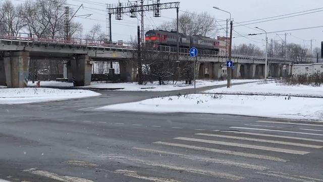Тепловоз М62 на виадуке