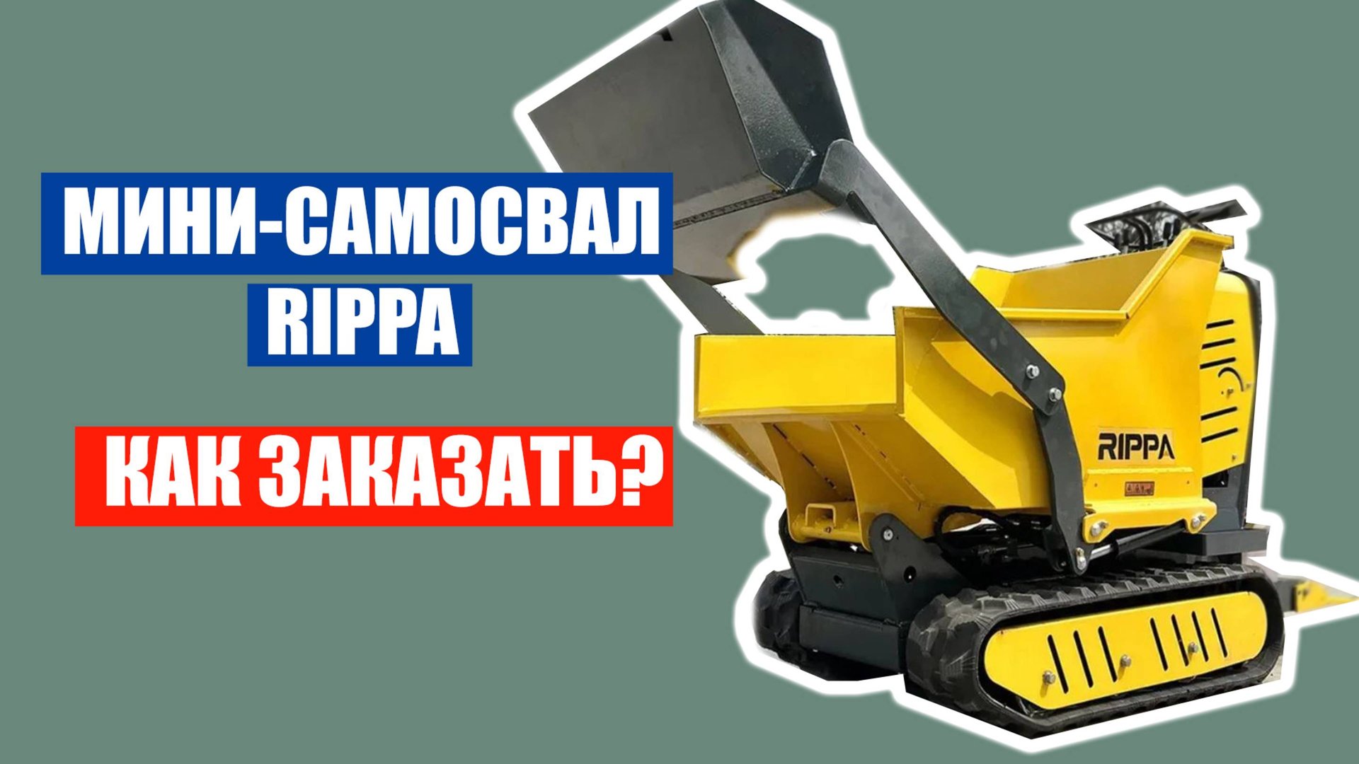 Мини-думпер RIPPA R205S - КАК ЗАКАЗАТЬ из КИТАЯ | Обзор смотреть онлайн