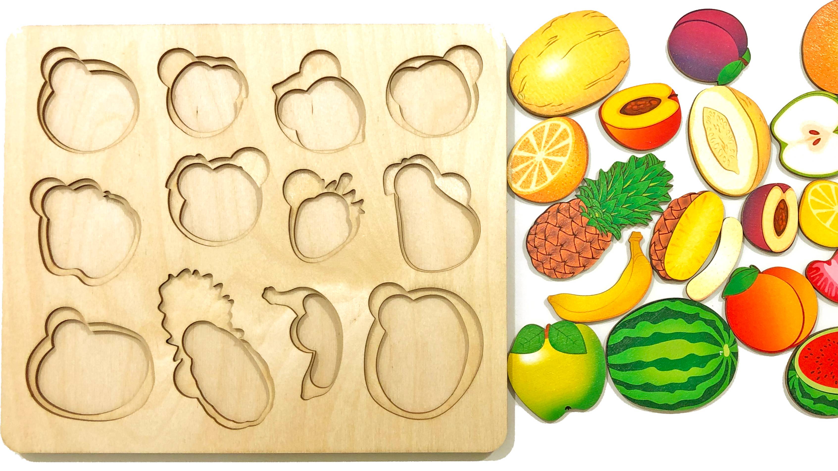 Учим названия Фруктов | Фрукты для Детей | Обучающие Деревянные Игрушки смотреть онлайн