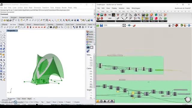 Auditorium de Tenerife by Santiago Calatrava - Creation in Rhino/Grasshopper 3D смотреть онлайн