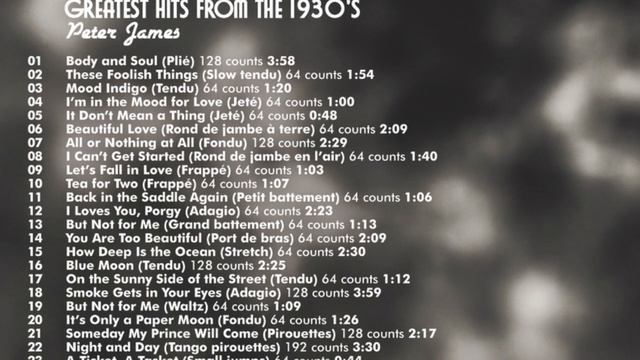 "Grand Allegro" Ballet Class Music // Bei mir bist Du schön (Sholom Secunda) смотреть онлайн