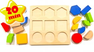 Учим формы и цвета | Деревянные развивающие игрушки