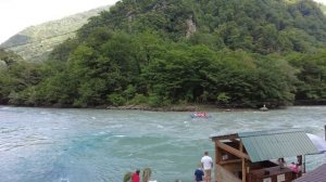 Тарзанка над рекой Бзыбь / Абхазия