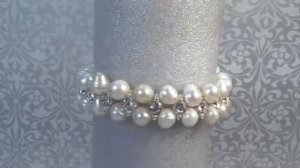 браслет жемчуг 2 нити