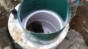 Кессон из бетонных колец, демонтаж. Обустройство скважины с кессоном РР . Домодедово КП Шелест.
