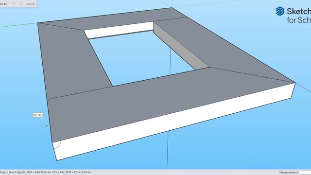 Part 4   Drawing Profiles On 3D Frame in SketchUp