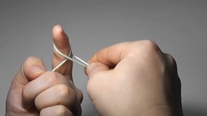 Тонкий набор петель. Набор петель одной нитью