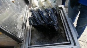 Тестовая ультразвуковая очистка секции оросителя градирен (АЭС)