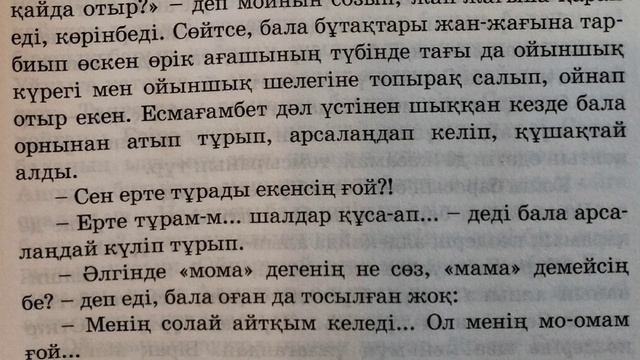 ҚАЗАҚ ӘДЕБИЕТІ ХРЕСТОМАТИЯ 5 СЫНЫП АНАСЫН САҒЫНҒАН БАЛА ТЫНЫМБАЙ НҰРМАҒАМБЕТОВ