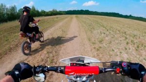 Прокатились на питбайках до пузырей