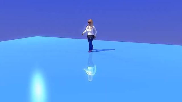 Makehuman Mädchen auf dem Eis - Blender Walk Cycle Animation смотреть онлайн