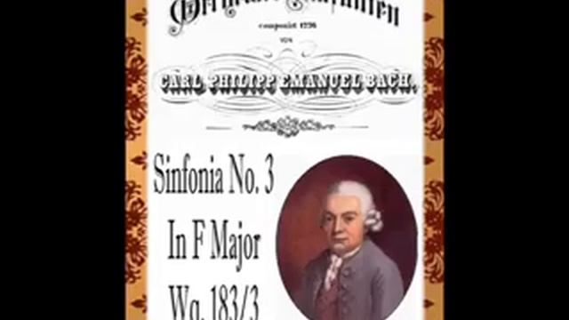 C.P.E. Bach Symphony In F Major Wq. 183/3 смотреть онлайн