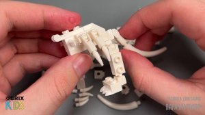 Собираем паразауролофа из конструктора QBRIX KIDS - детские конструкторы с видеоинструкцией