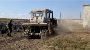 Расчистка канала . 2 ЭТАП . Драглайн ЭО 4111 в работе.