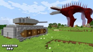 МЕНЯ ПЫТАЕТСЯ УБИТЬ ИНФЕКТЕД СКАЙ В МАЙНКРАФТ Minecraft