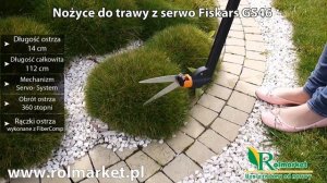 Czym przycinać trawę? Nożyce do trawy z funkcją servo Fiskars GS46 | Rolmarket.pl
