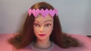 Своими руками 👑 корона из бумажных сердец 💝💝💝