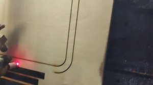 лазерный станок труба 50 w, режем фанеру 10 мм.