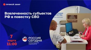 Вовлеченность субъектов РФ в повестку СВО