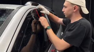 Видео установка 2Д дефлекторов окон / плоские ветровики на Kia Mohave / Киа Мохав #automobile #cars