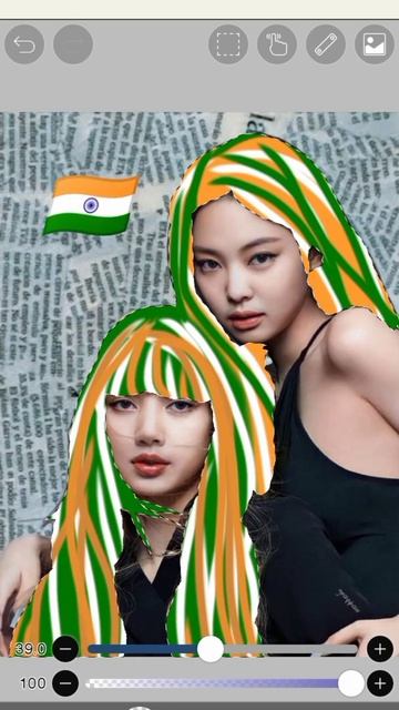 Lisa and Jennie with colors of India flag 🇮🇳#ibispaintx#shorts#blackpink#lisa#jennie(requested) смотреть онлайн
