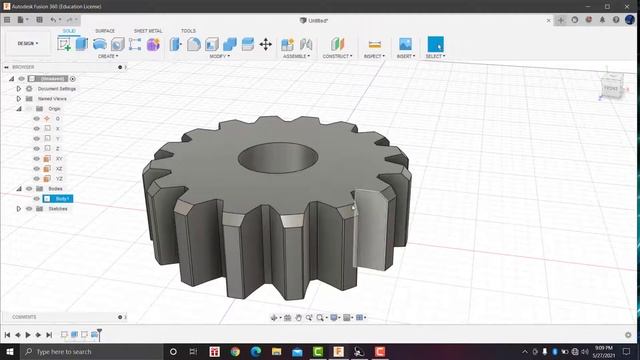 Cara membuat roda gigi lurus di autodesk fusion 360 смотреть онлайн