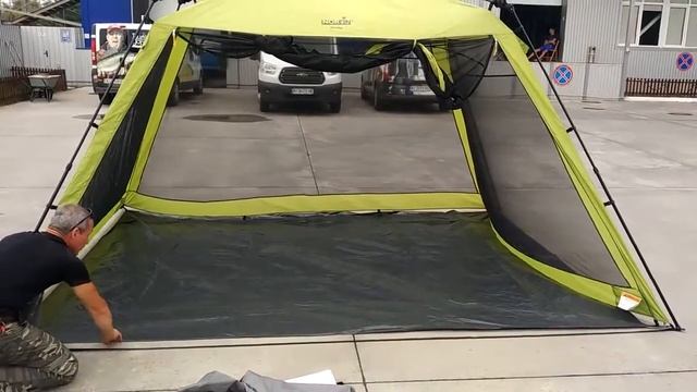 Тент шатёр полуавтомат Norfin KIRUNA сборка разборка смотреть онлайн