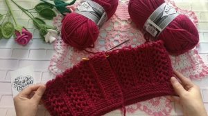 ВЯЗАНИЕ 🧶Новый процесс / ДЕТСКИЙ КАРДИГАН / Продвижение КАРДИГАНА / красивый узор спицами.