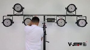 Manual fixture truss for mobile dj,road show