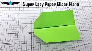 Как сделать супер простой бумажный планер, который летает - самолет своими руками