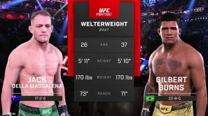 Гилберт Бернс VS Джек Делла Маддалена
