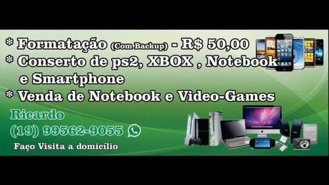 Campinas sp Formatação Limpeza remoção de virus Informática Xbox Play em domicílio