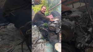 Запуск дизельного двигателя зил645