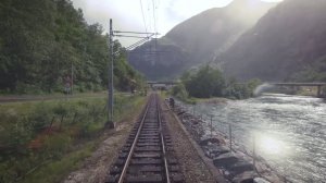 🚄 SmartTV 4K ➤ Мюрдаль с солнцем и дождем, Фломская железная дорога, Норвегия!