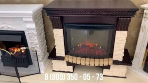 Электрокамин Kingstone 25/25,5 с очагом Evrika 25,5 LED RealFlame