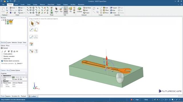 SpaceClaim Tutorial - How to use the Combine Tool смотреть онлайн